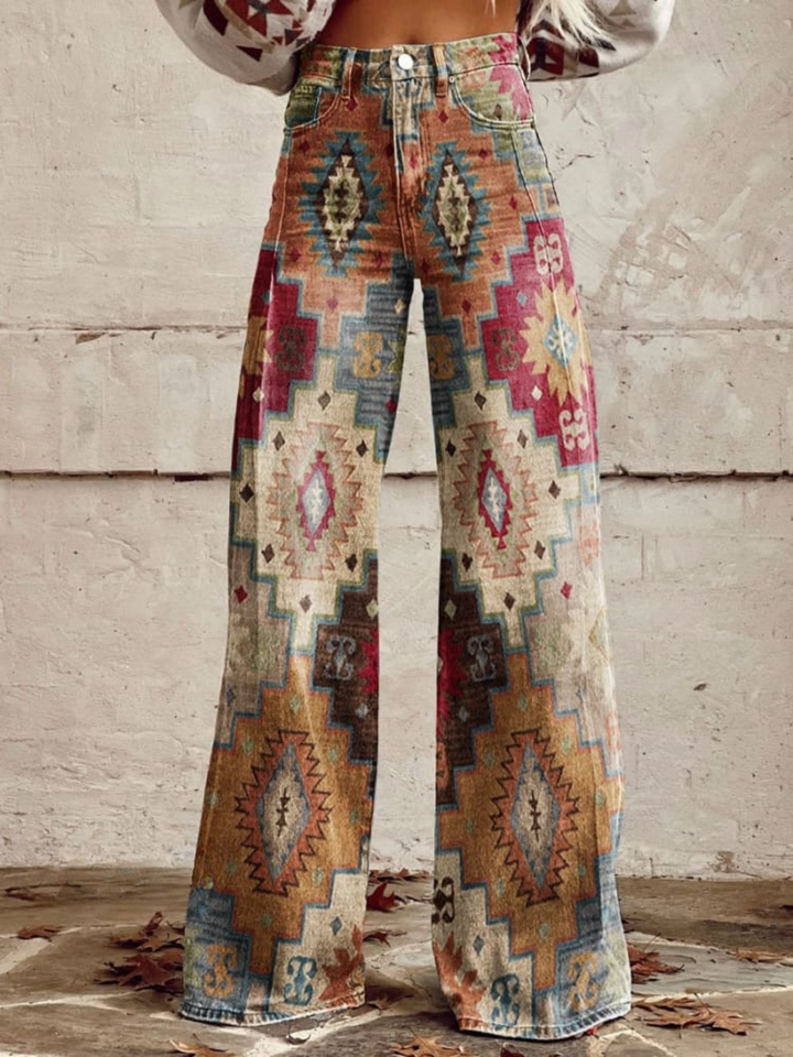 Sara | Boho Vintage Wide Pants