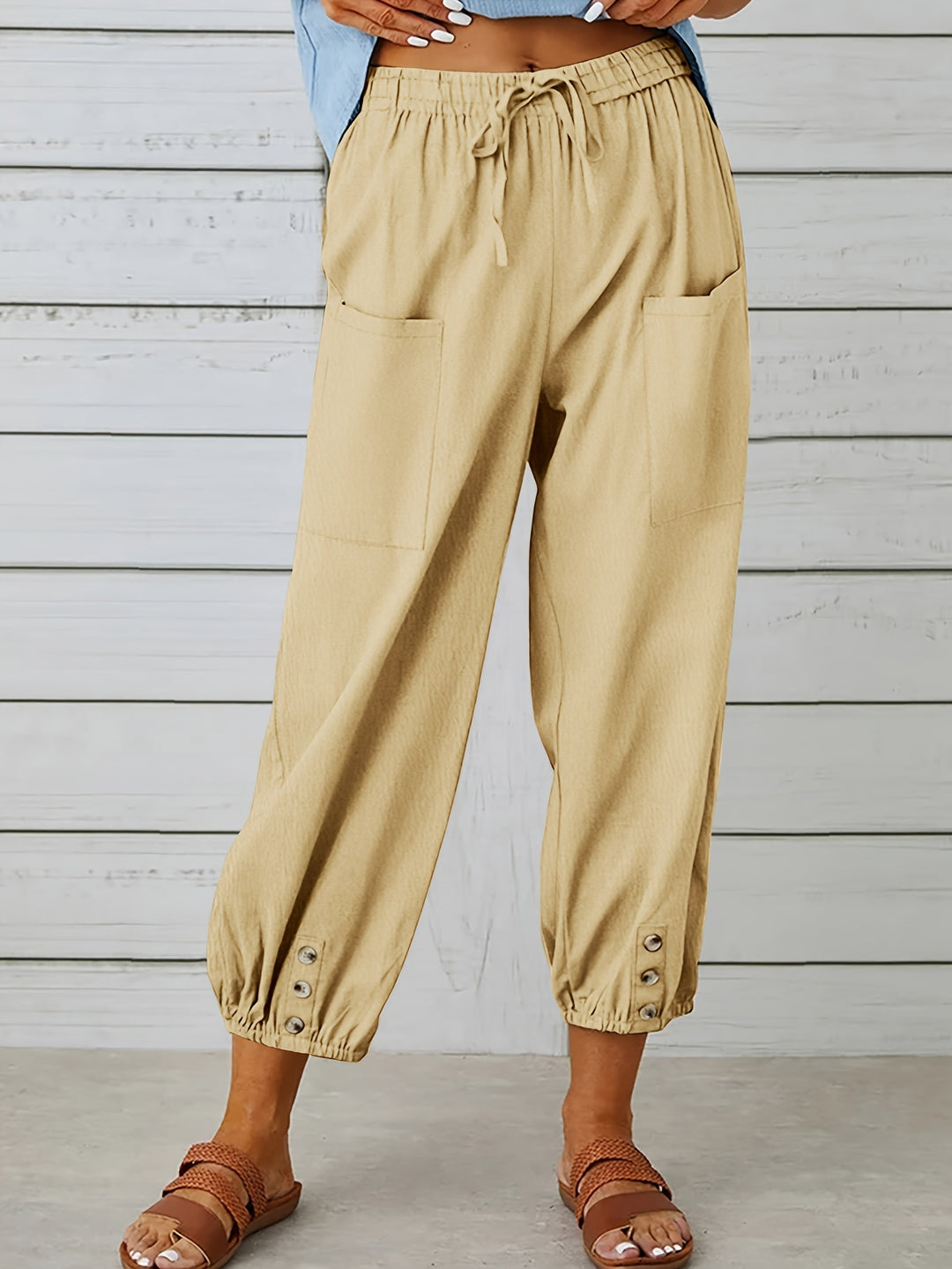 Bella | Wide Leg Capri Pants