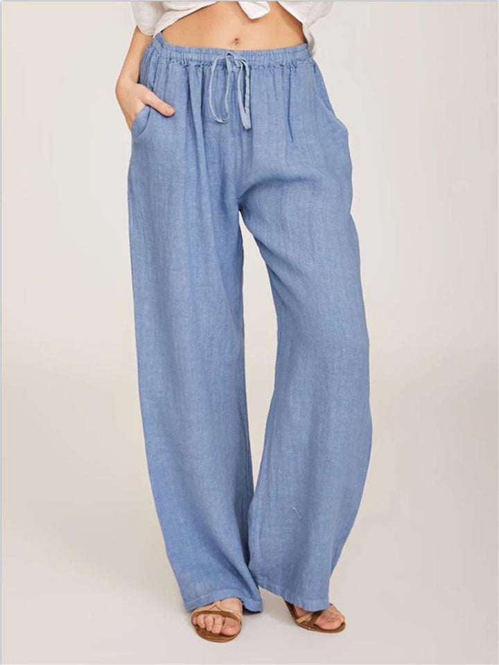 Emery | Drawstring Wide Leg Pants