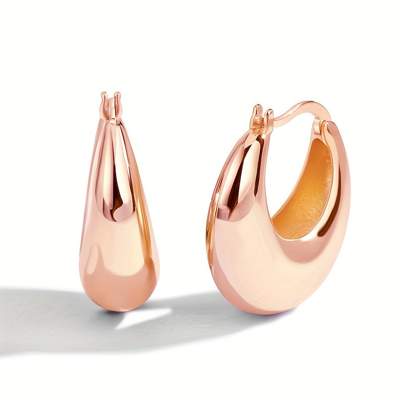 Sofia | Chunky 18K Gold Plated Huggie Hoop Earrings