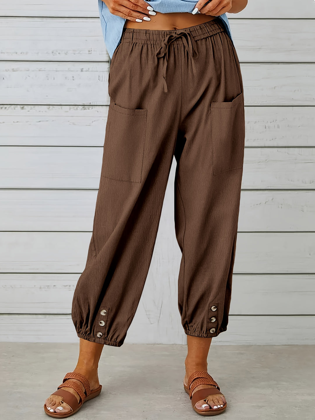 Bella | Wide Leg Capri Pants