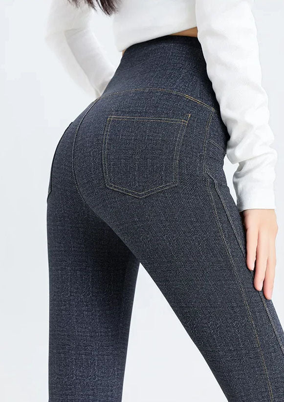 Casandra | Ultra-Stretch Denim Look Active Flare Pants