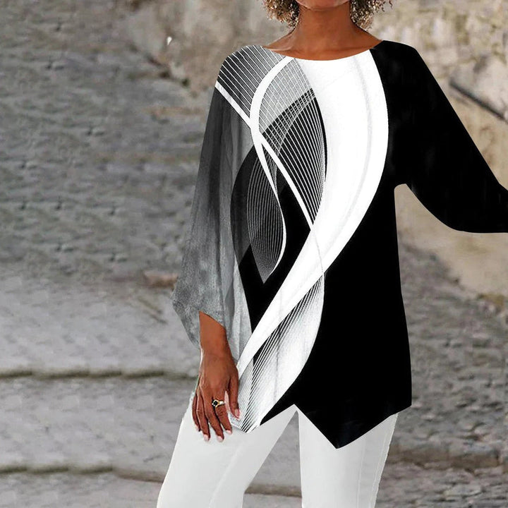 Mille | Modern Long Sleeve Geometric Tunic