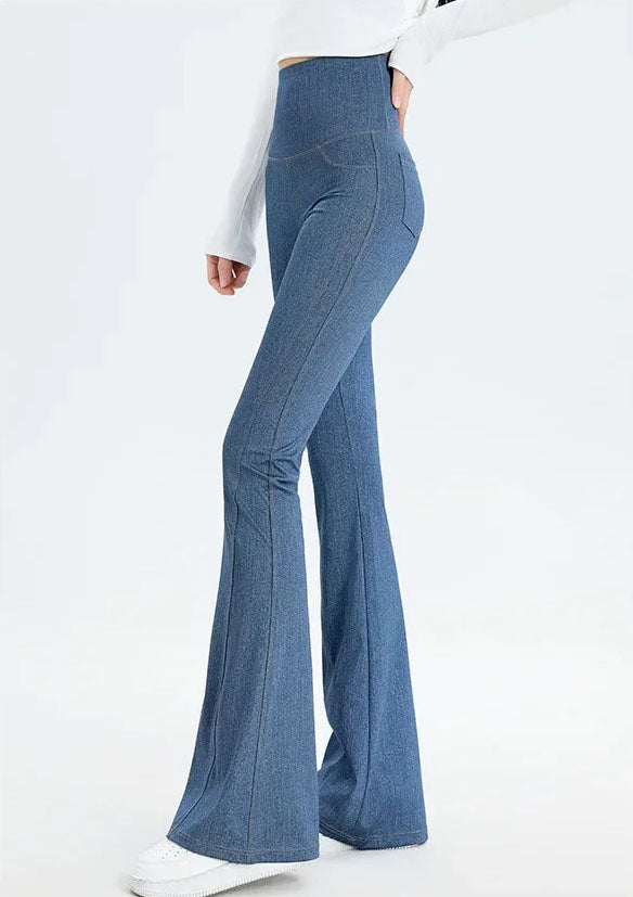 Casandra | Ultra-Stretch Denim Look Active Flare Pants