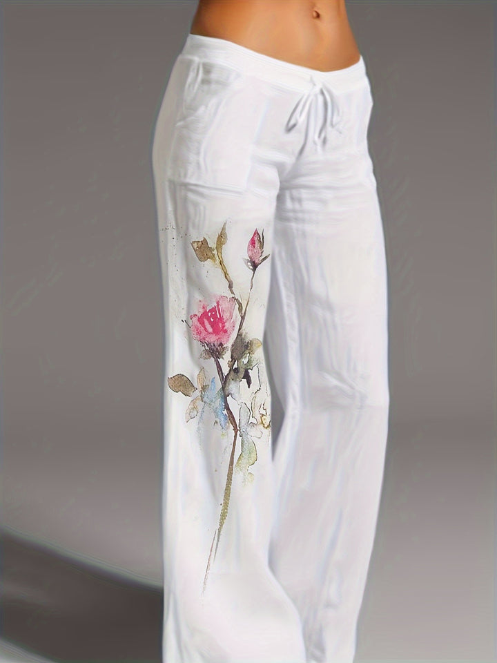 Lily | Floral Wide Leg Pants