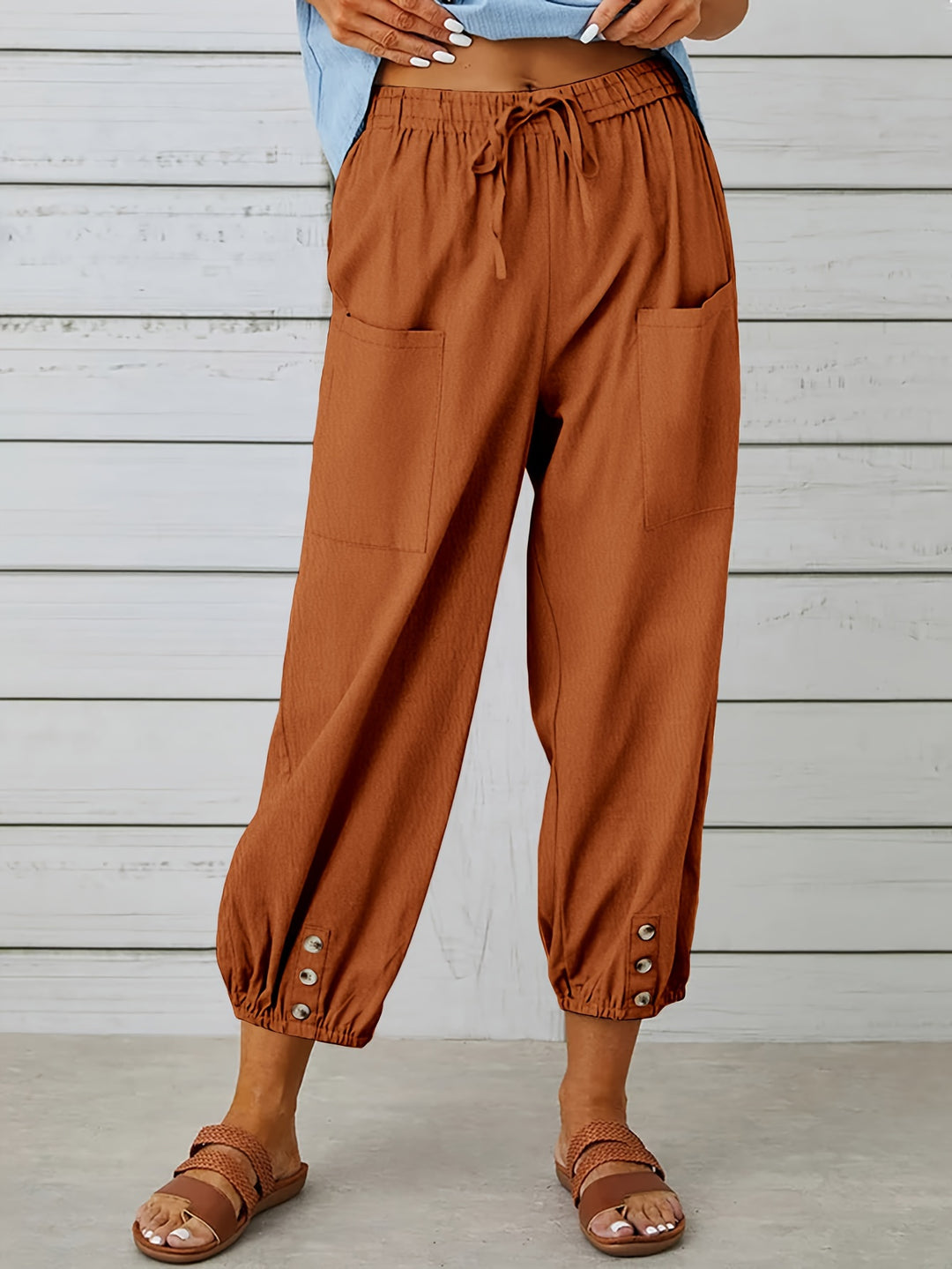 Bella | Wide Leg Capri Pants