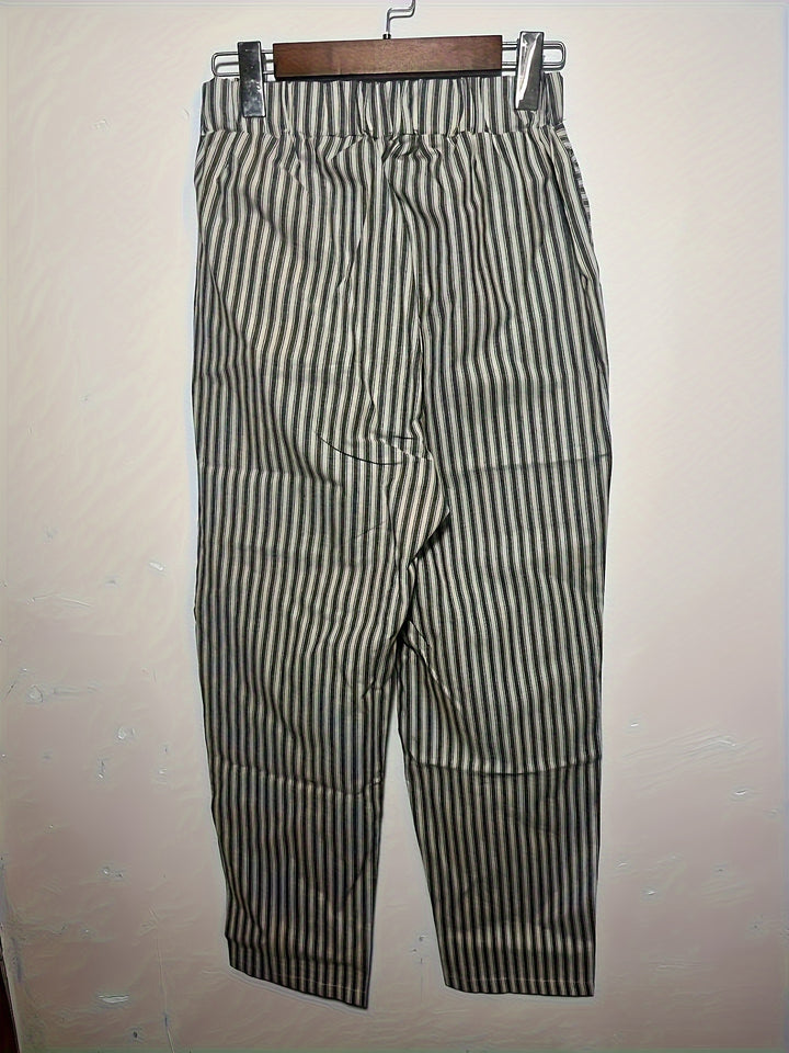 Ella | Striped Drawstring Pants