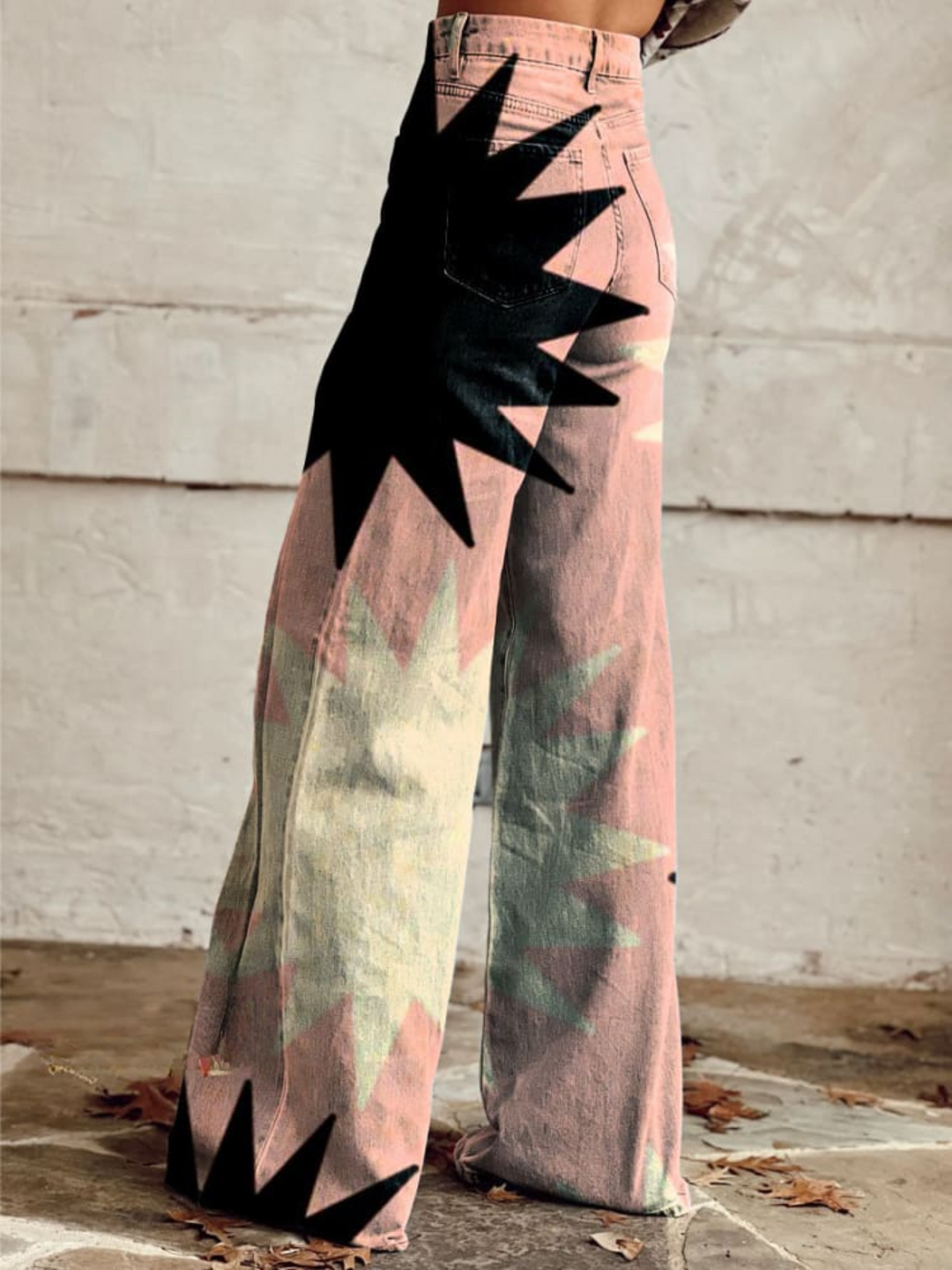 Angelina | Geometric Wide Pants