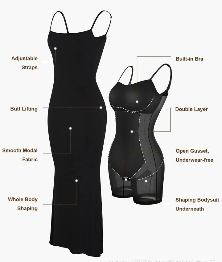 Lexia | Built-In Shapewear Slip Dress