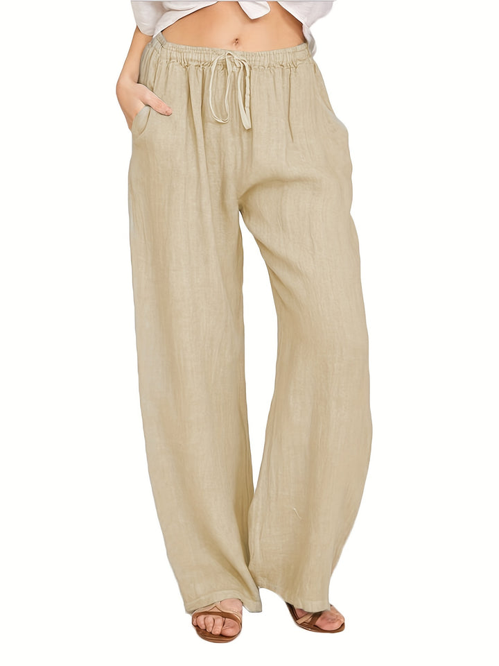 Emery | Drawstring Wide Leg Pants