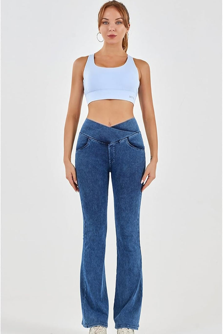 Laura | Sculpting Crossover Flare Jeans