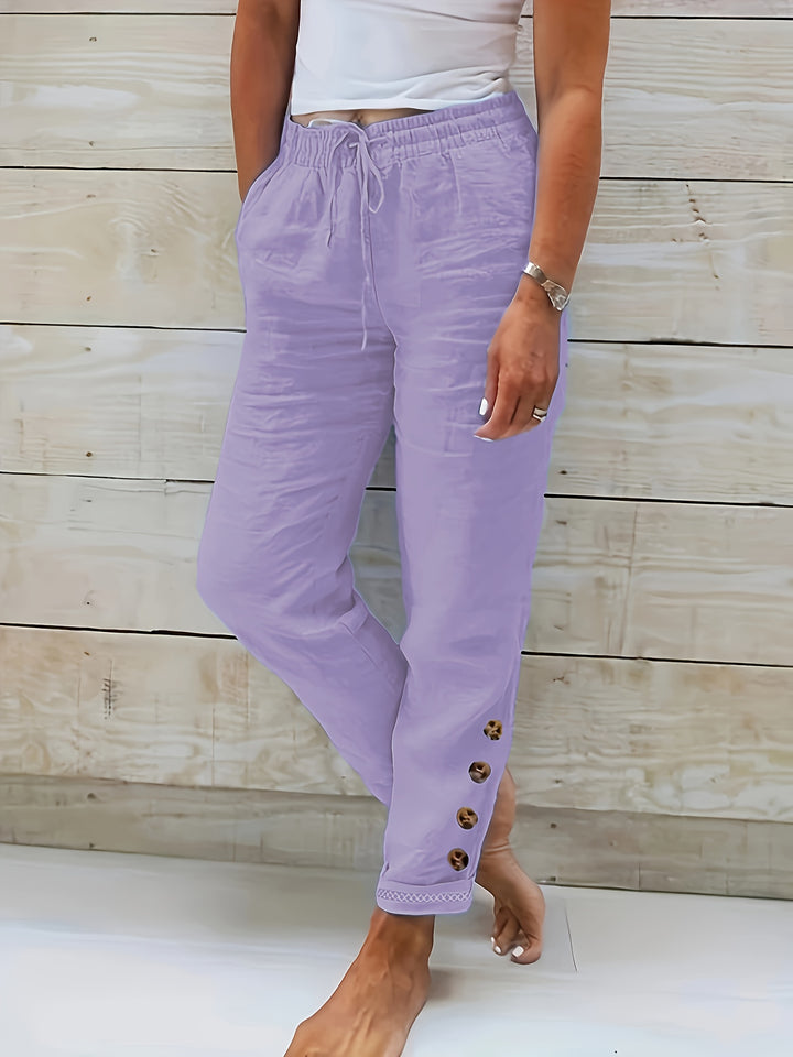 Grace | Drawstring Cotton Pants