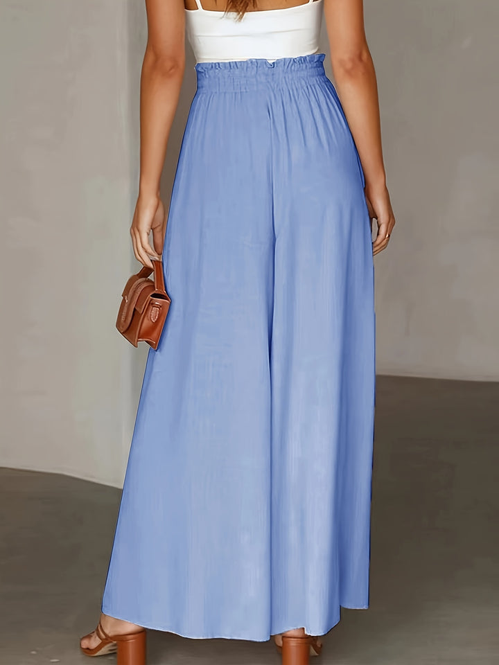 Luna | Tied Waist Wide Leg Pants