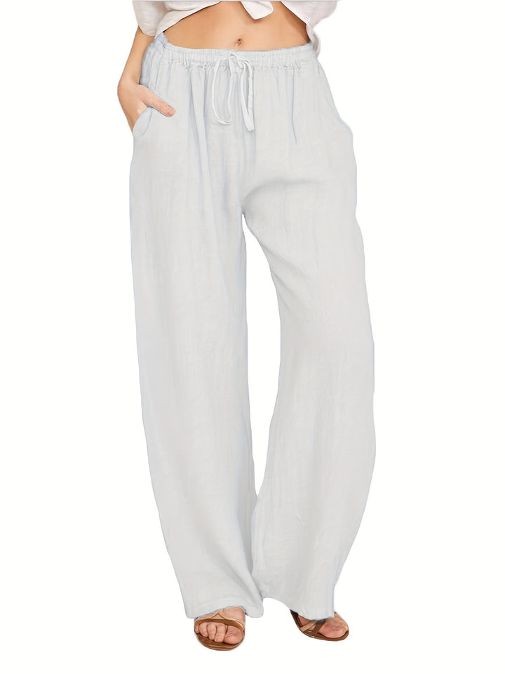 Emery | Drawstring Wide Leg Pants