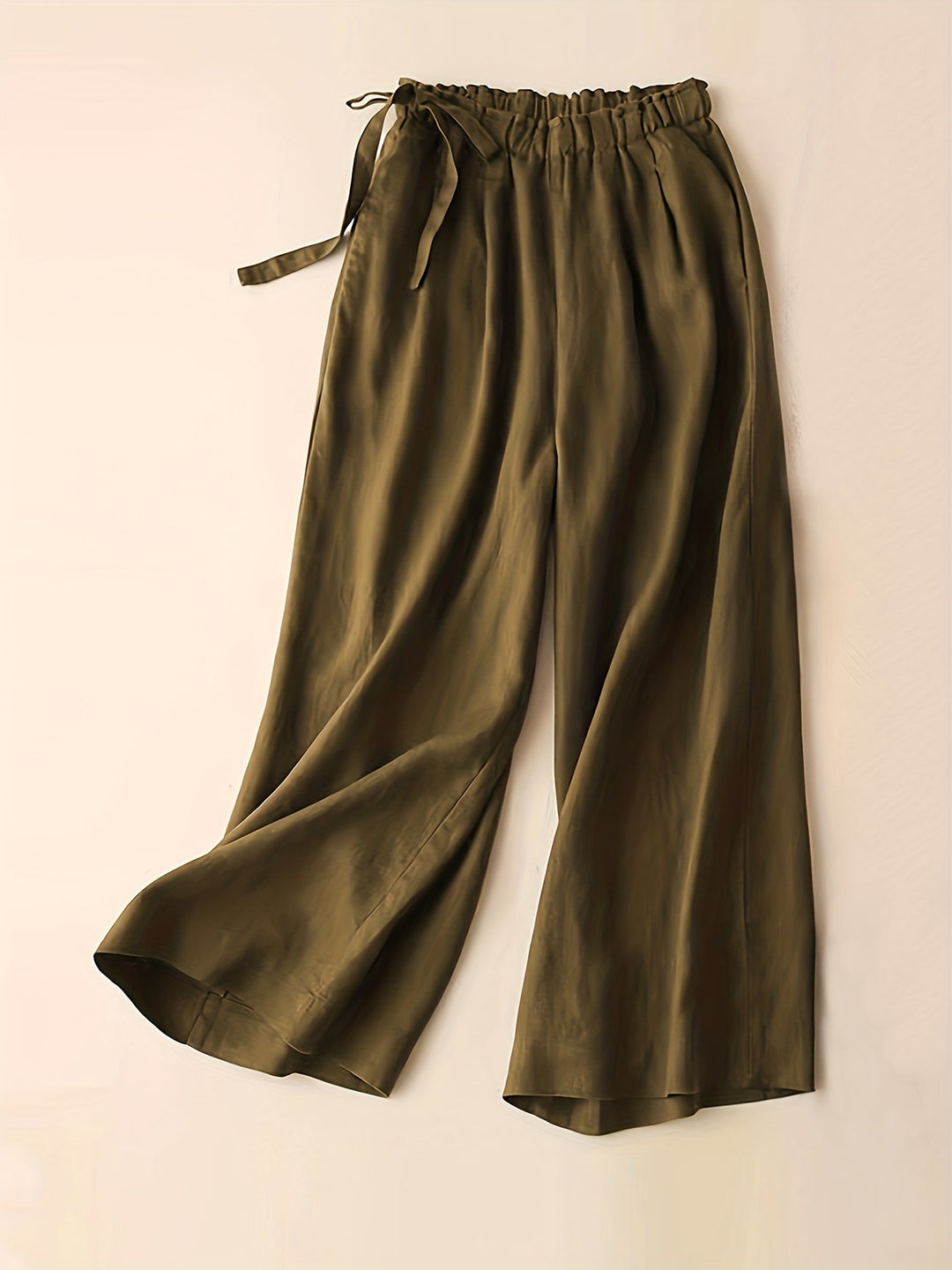 Maya | Solid Elastic Waist Pants