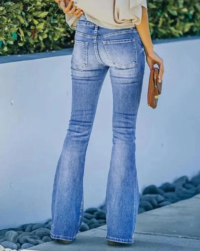 Tiala | Vintage High Waisted Flare Jeans