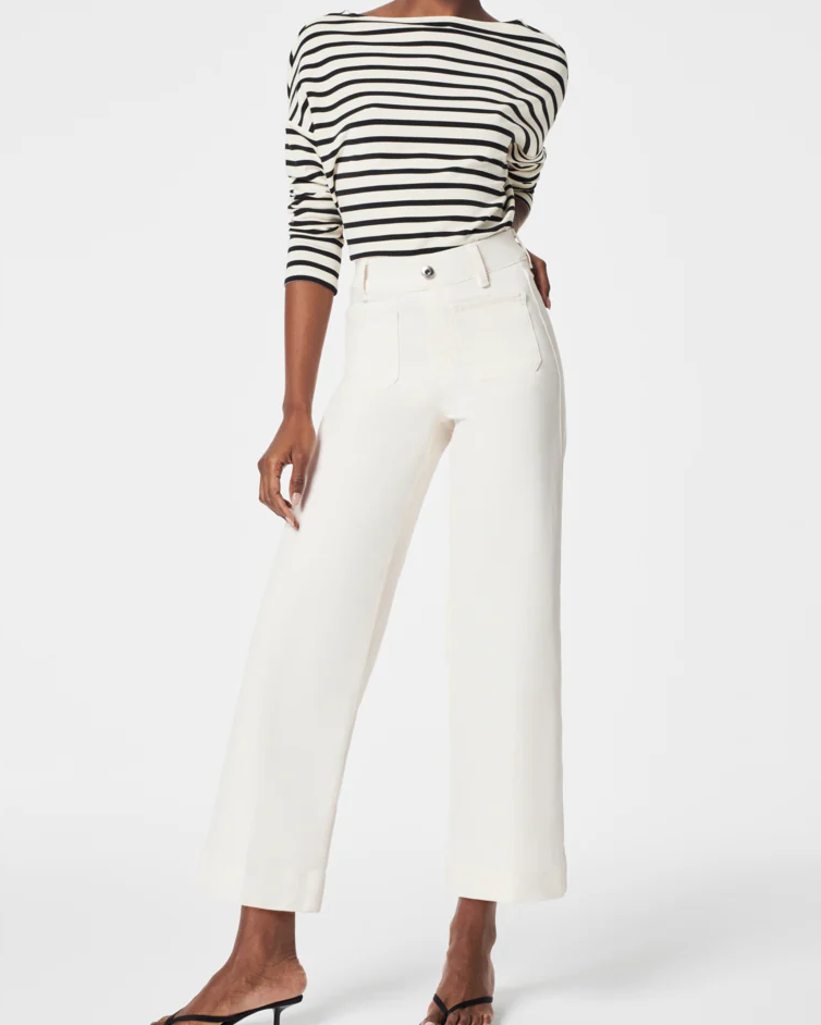 Bellia | Sculpting Cropped Wide-Leg Jeans