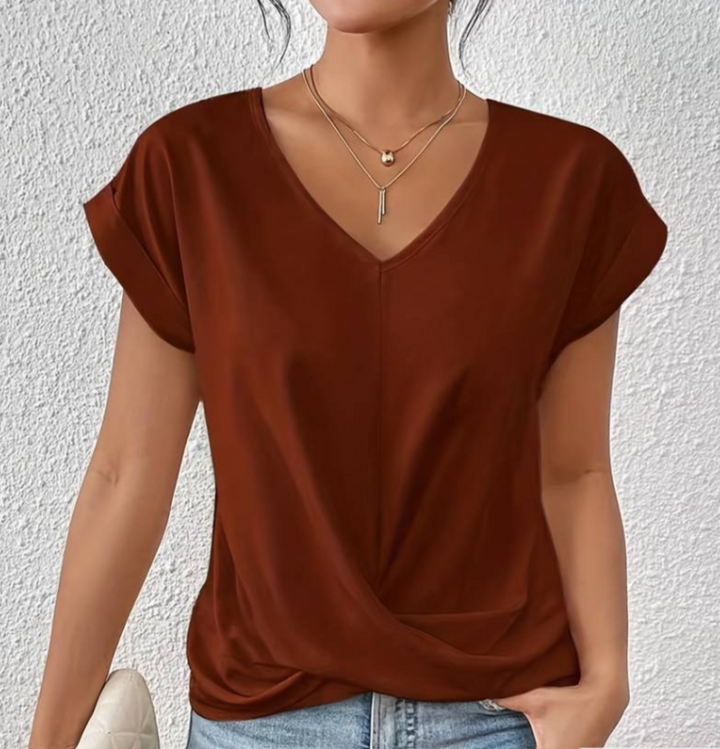 Sam | V-Neck Belly Covering Top (Buy 1 Get 1 Free)