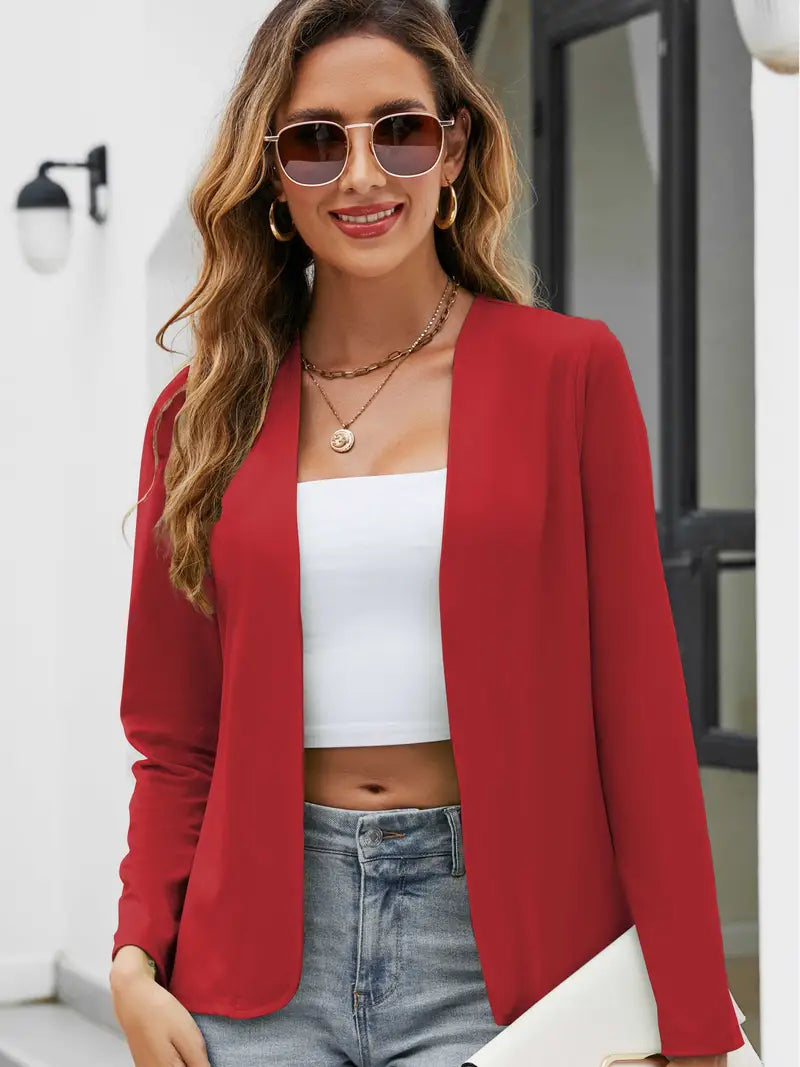 Maya | Solid Simple Blazer