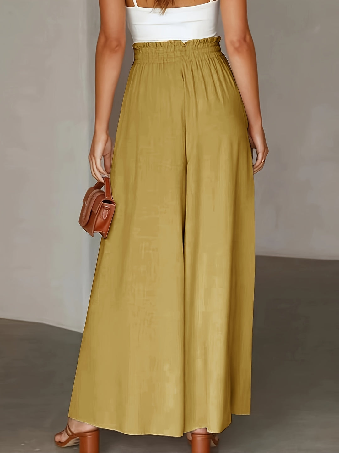 Luna | Tied Waist Wide Leg Pants