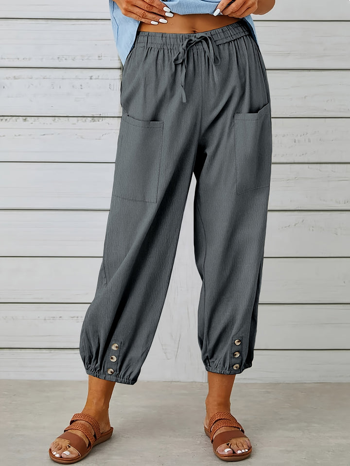 Bella | Wide Leg Capri Pants