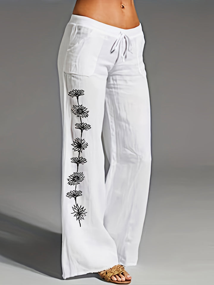 Lily | Floral Wide Leg Pants