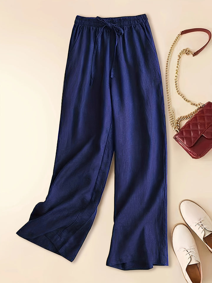 Amelia | Drawstring Wide Leg Pants