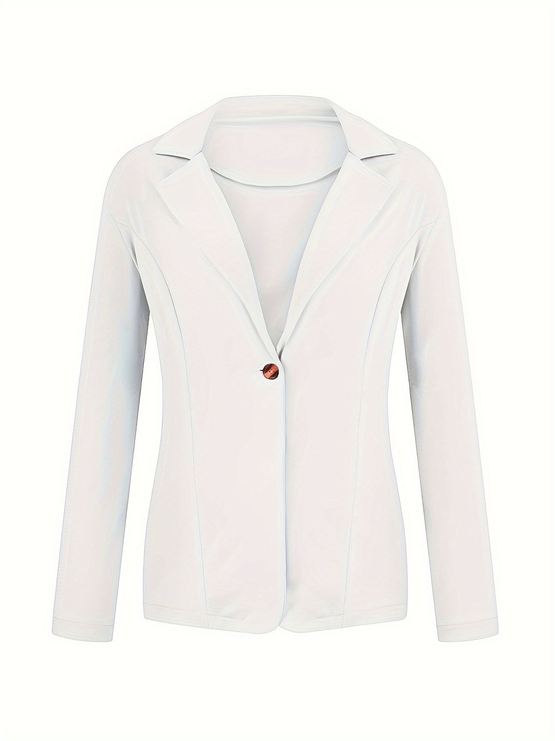 Lena | Solid Lapel Button Blazer Jacket