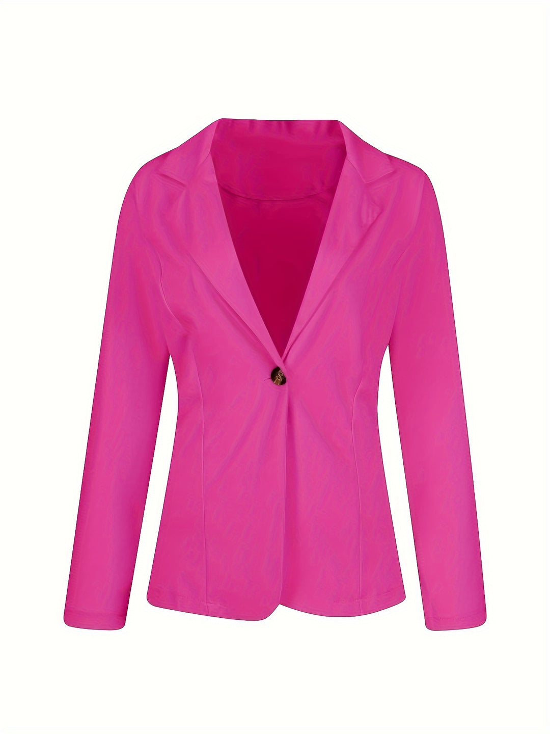 Lena | Solid Lapel Button Blazer Jacket