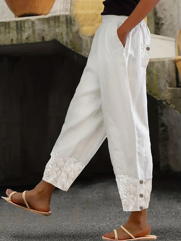 Olivia | Lace Pocket Pants