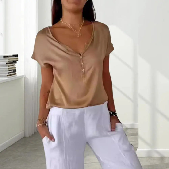 Alice | Elegant V-Neck Top