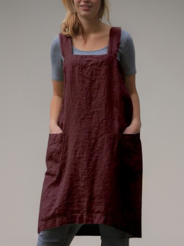 Andy | Simple Apron with Cross Back Straps