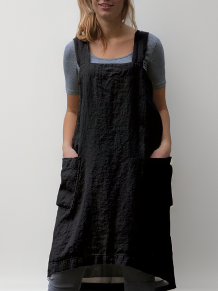 Andy | Simple Apron with Cross Back Straps