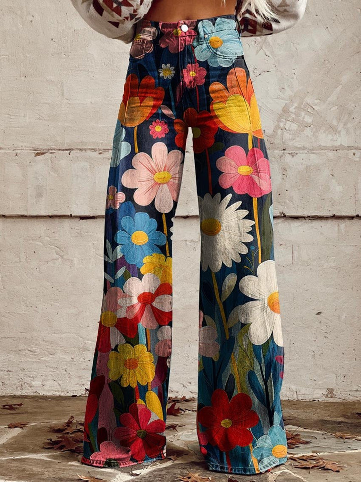 Anastasia | Wide Floral Pants